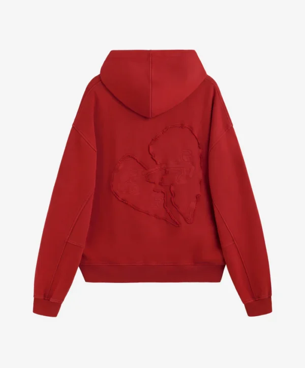 I LOVE YOU ZIPPER RED